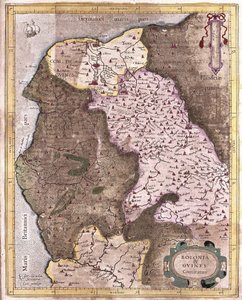 La costa desde Berck hasta Gravelines, Bélgica (grabado) de Gerardus Mercator