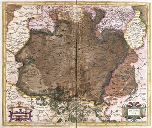 Turingia, Alemania de Gerardus Mercator