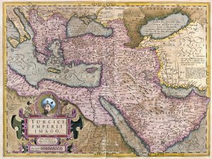 Turquía, Balcanes, noreste de África, Arabia y Oriente Medio (grabado) de Gerardus Mercator