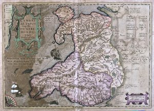 Gales, Gran Bretaña de Gerardus Mercator