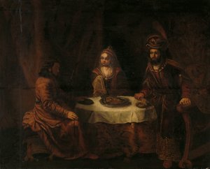 La ira de Asuero de Gerbrand van den Eeckhout (manner of)