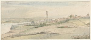 Vista de Rhenen y el Rin desde el este de Gerbrand van den Eeckhout