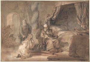 La promesa de David a Betsabé de Gerbrandt van den Eeckhout