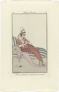 Journal des Dames et des Modes, Costumes Parisiens, 1914, nº 162: Robe de gabardin (...) de Gerda Wegener