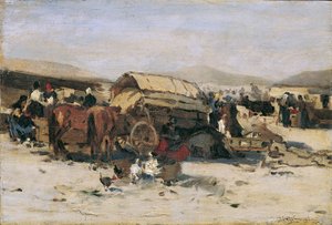 escena del mercado húngaro de Gergely Pörge