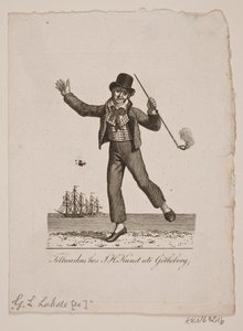 Marinero bailando con pipa de Gerhard Ludvig Lahde