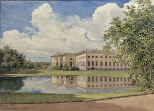 El Palacio de Alejandro en Tsarskoye Selo, 1831 de Gerhard Wilhelm Reutern von