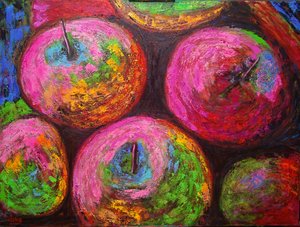 Candy Apples, 2021 (óleo sobre lienzo)
