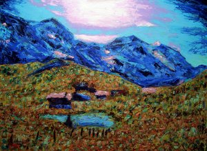 Jungfrau en verano, 2020 (óleo sobre lienzo) de Gerhardt Isringhaus