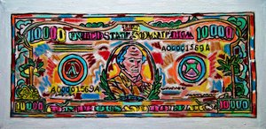 Ten Grand,2019 (óleo sobre lienzo) de Gerhardt Isringhaus