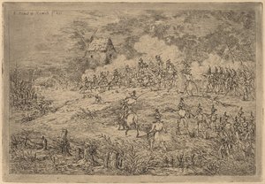 Carga de la caballería de Gerhardus Emaus de Micault