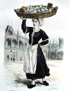 Vendedor de vegetales en el siglo XVI de Gerlier (after)