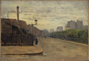 Rue Auguste-Cain, hacia 1900 (óleo) de Germain Eugene Bonneton