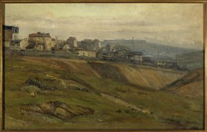Rue du Moulin-des-Prés, hacia 1900 (óleo sobre lienzo) de Germain Eugene Bonneton