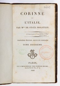 Página de título de Corinne ou l