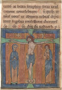 La crucifixión de German 12th Century