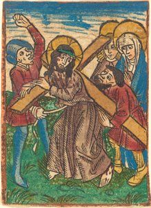 Cristo llevando la cruz de German 15th Century