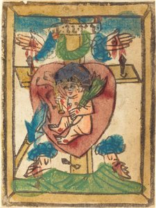 El niño Jesús en el Sagrado Corazón de German 15th Century