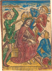Cristo coronado de espinas de German 15th Century