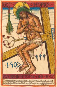Cristo como el hombre de dolores de German 15th Century