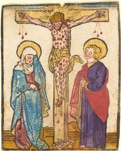 Cristo en la cruz de German 15th Century