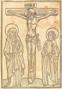 Cristo en la cruz de German 15th Century
