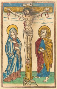 Cristo en la cruz de German 15th Century