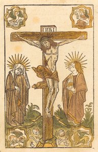 Cristo en la cruz de German 15th Century