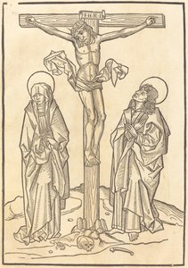 Cristo en la cruz de German 15th Century
