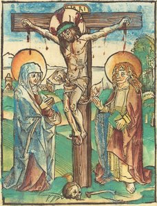 Cristo en la Cruz de German 15th Century