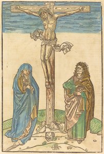 Crucifixión de German 15th Century