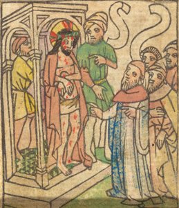 Ecce Homo (verso) de German 15th Century
