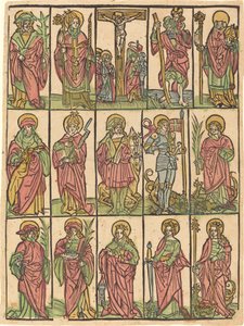 Catorce Santos Auxiliares de German 15th Century