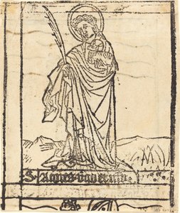Santa Inés [verso] de German 15th Century