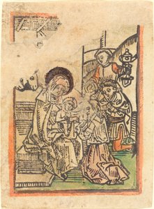 La adoración de los magos de German 15th Century