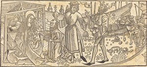 La Adoración de los Magos de German 15th Century