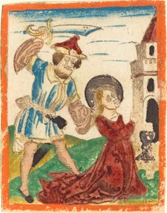 El martirio de Santa Bárbara de German 15th Century