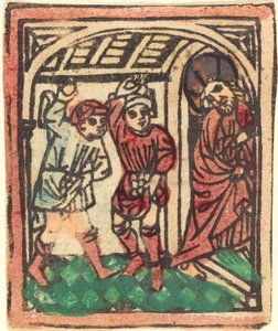 La Lapidación de Cristo de German 15th Century