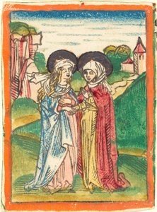 La visitación de German 15th Century