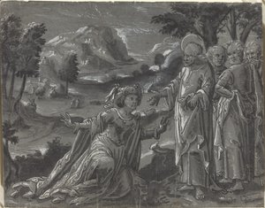 Cristo y la adúltera (recto)