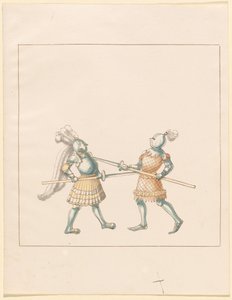 Freydal, El libro de justas y torneos del emperador Maximiliano I: Combates a pie (Justas)(Volumen III): Plato 148 de German 16th Century