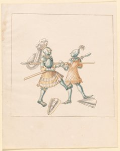 Freydal, El libro de justas y torneos del emperador Maximiliano I: Combates a pie (Justas)(Volumen III): Lámina 151 de German 16th Century