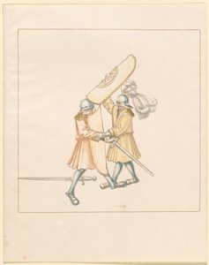 Freydal, El libro de justas y torneos del emperador Maximiliano I: Combates a pie (Justas)(Volumen III): Placa 156 de German 16th Century