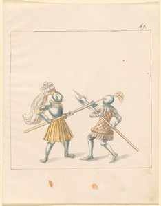 Freydal, El libro de justas y torneos del emperador Maximiliano I: Combates a pie (Justas)(Volumen III): Placa 146 de German 16th Century