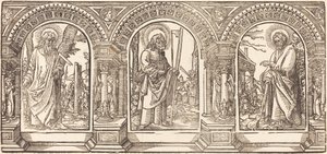 Cristo y Sus Discípulos IV de German 16th Century after Martin Schongauer