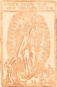 Madonna de Hernleberg de German 17th Century