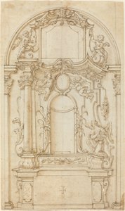 Estudio para un Altar y un Retablo de German 18th Century