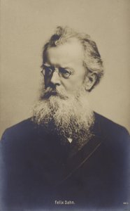 Felix Dahn (1834-1912), abogado, escritor e historiador alemán (foto b/n) de German Photographer