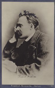 Friedrich Nietzche (1844-1900), filósofo y escritor alemán (foto en blanco y negro) de German Photographer