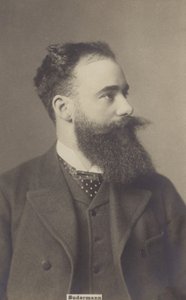 Hermann Sudermann (1857-1928), dramaturgo y novelista alemán (foto b/n) de German Photographer